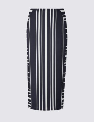 Striped Bodycon Skirt